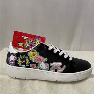 NEW Hello Kitty and Friends Sneakers - Black and White with Colorful Accents